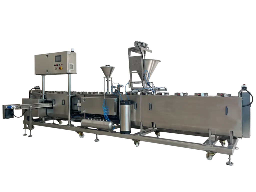 We design and produce ready-made food production machines.